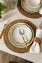 Hermia Livora Chic 24 Ytkm - Juego de cena de porcelana de 24 piezas Multicolor
